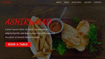 A Restaurant Website